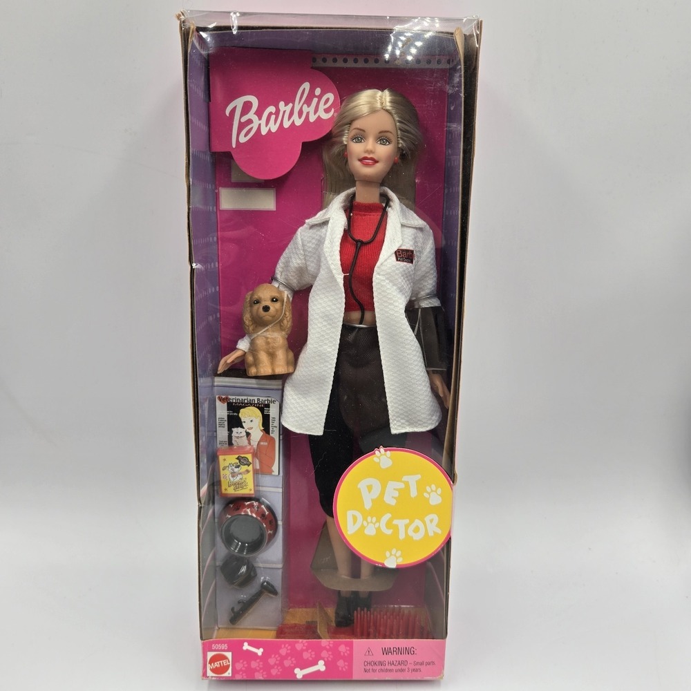 Y2k 2000 BARBIE DOLL - Pet Doctor - 50595 Mattel New In Box Vintage